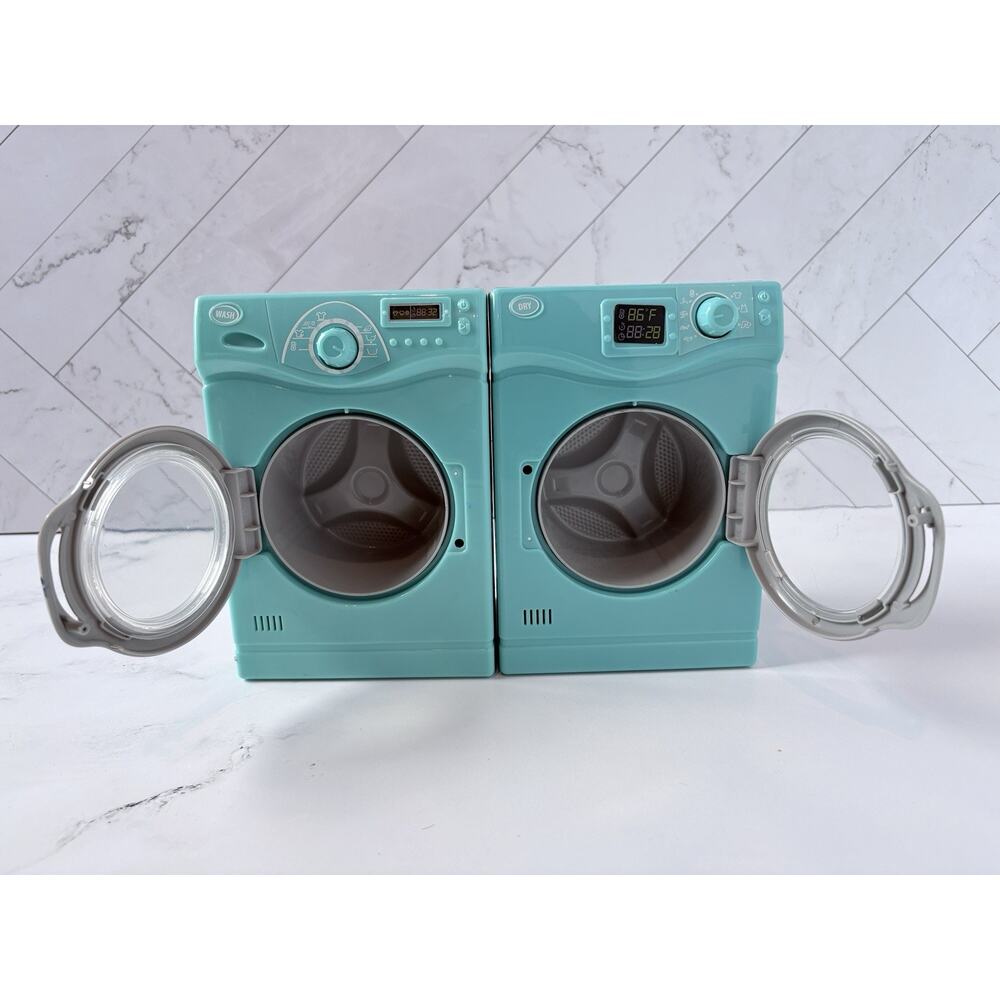 My Life As Laundry Agitating Washer/Dryer Play Set Real Sounds & Laundry Basket - Picture 3 of 7